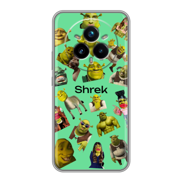 Силиконовый чехол на Realme 14 Pro Plus с принтом Шрек Shrek