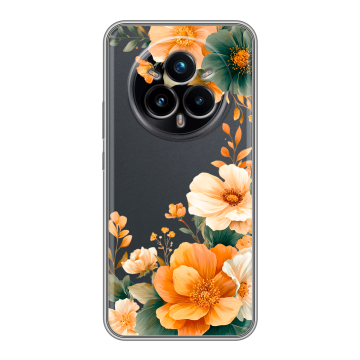 Силиконовый чехол на Realme 14 Pro Plus с принтом Цветы принт