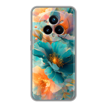 Силиконовый чехол на Realme 14 Pro Plus с принтом Цветы