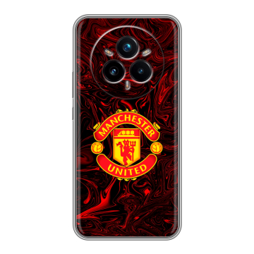 Силиконовый чехол на Realme 14 Pro Plus с принтом Manchester United Силиконовый чехол на Realme 14 Pro Plus с принтом Manchester United