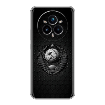 Силиконовый чехол на Realme 14 Pro Plus с принтом Герб Флаг СССР Силиконовый чехол на Realme 14 Pro Plus с принтом Герб Флаг СССР
