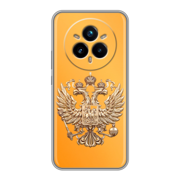 Силиконовый чехол на Realme 14 Pro Plus с принтом Герб Флаг России Силиконовый чехол на Realme 14 Pro Plus с принтом Герб Флаг России