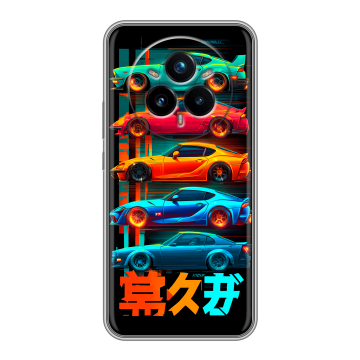 Силиконовый чехол на Realme 14 Pro Plus с принтом машины тачки Силиконовый чехол на Realme 14 Pro Plus с принтом машины тачки
