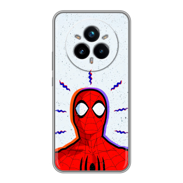 Силиконовый чехол на Realme 14 Pro Plus с принтом Spiderman Человек паук Силиконовый чехол на Realme 14 Pro Plus с принтом Spiderman Человек паук