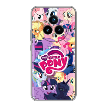 Силиконовый чехол на Realme 14 Pro Plus с принтом My little pony Дружба чудо Силиконовый чехол на Realme 14 Pro Plus с принтом My little pony Дружба чудо