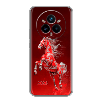 Силиконовый чехол на Realme 14 Pro Plus с принтом Новый год Силиконовый чехол на Realme 14 Pro Plus с принтом Новый год