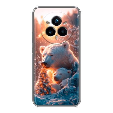 Силиконовый чехол на Realme 14 Pro Plus с принтом Новый год Силиконовый чехол на Realme 14 Pro Plus с принтом Новый год
