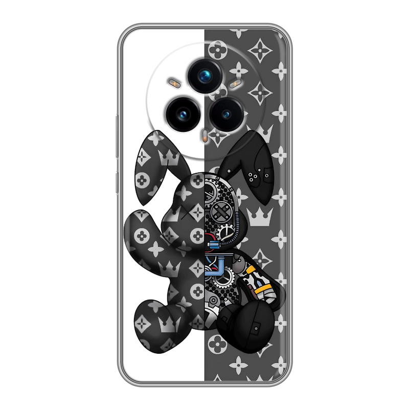 Силиконовый чехол на Realme 14 Pro Plus с принтом Луи робот Силиконовый чехол на Realme 14 Pro Plus с принтом Луи робот