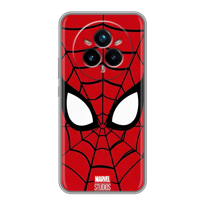 Силиконовый чехол на Realme 14 Pro Plus с принтом человек паук spiderman Силиконовый чехол на Realme 14 Pro Plus с принтом человек паук spiderman