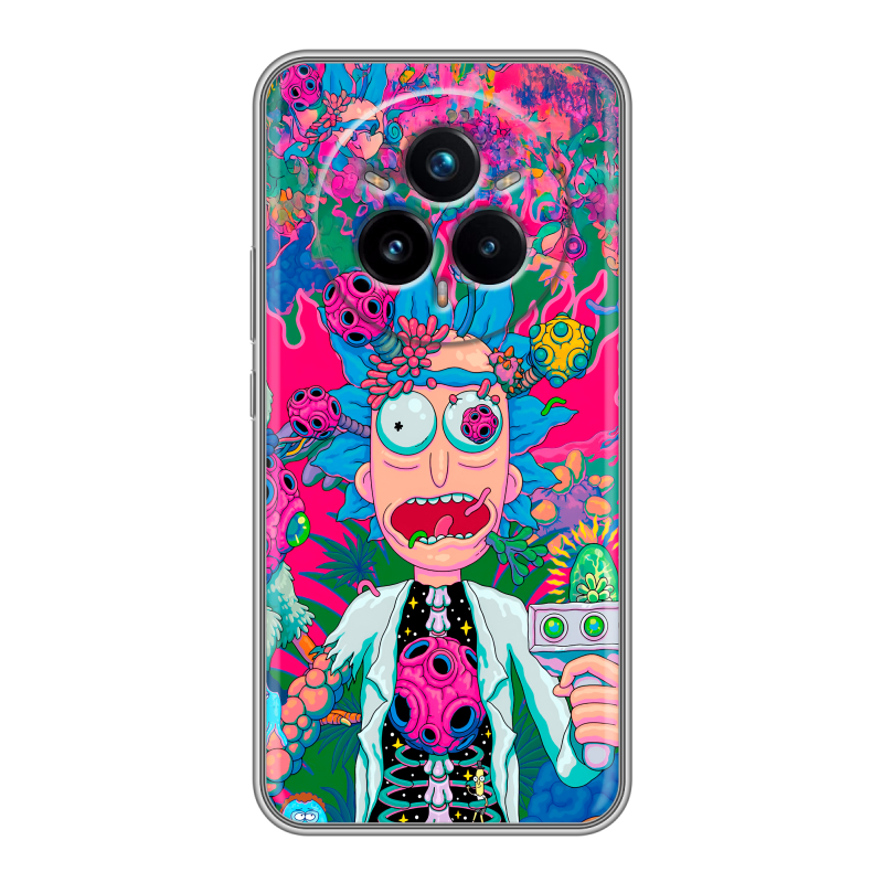 Силиконовый чехол на Realme 14 Pro Plus с принтом Рик и Морти Rick Morty Силиконовый чехол на Realme 14 Pro Plus с принтом Рик и Морти Rick Morty