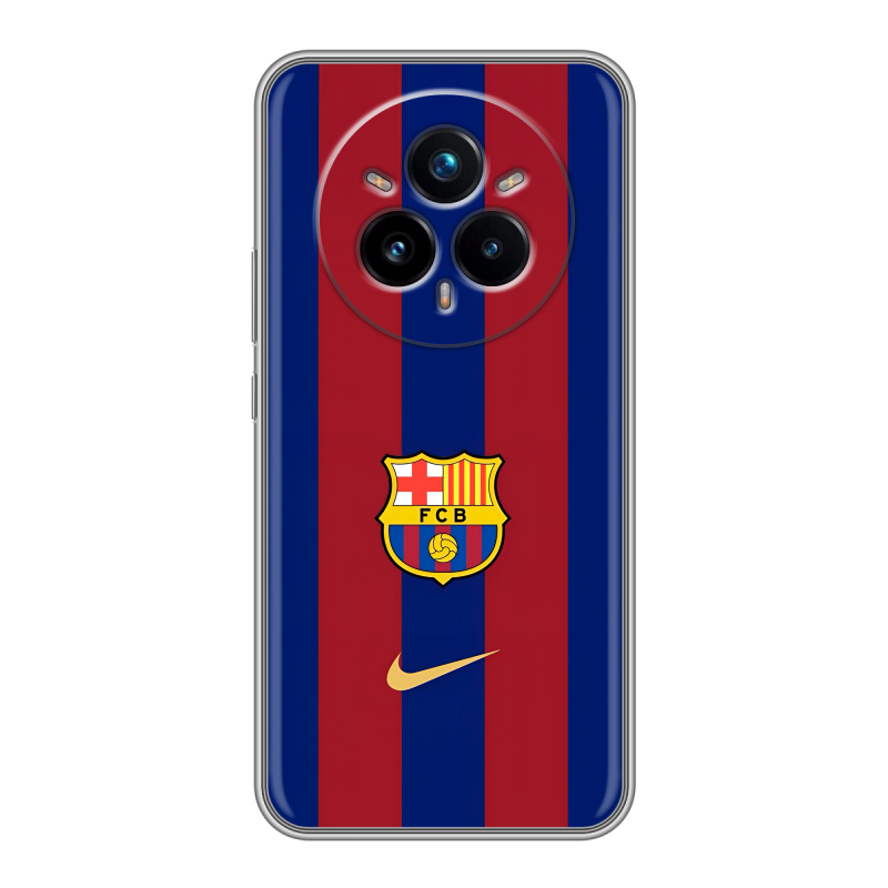 Силиконовый чехол на Realme 14 Pro Plus с принтом Барселона Barcelona Силиконовый чехол на Realme 14 Pro Plus с принтом Барселона Barcelona