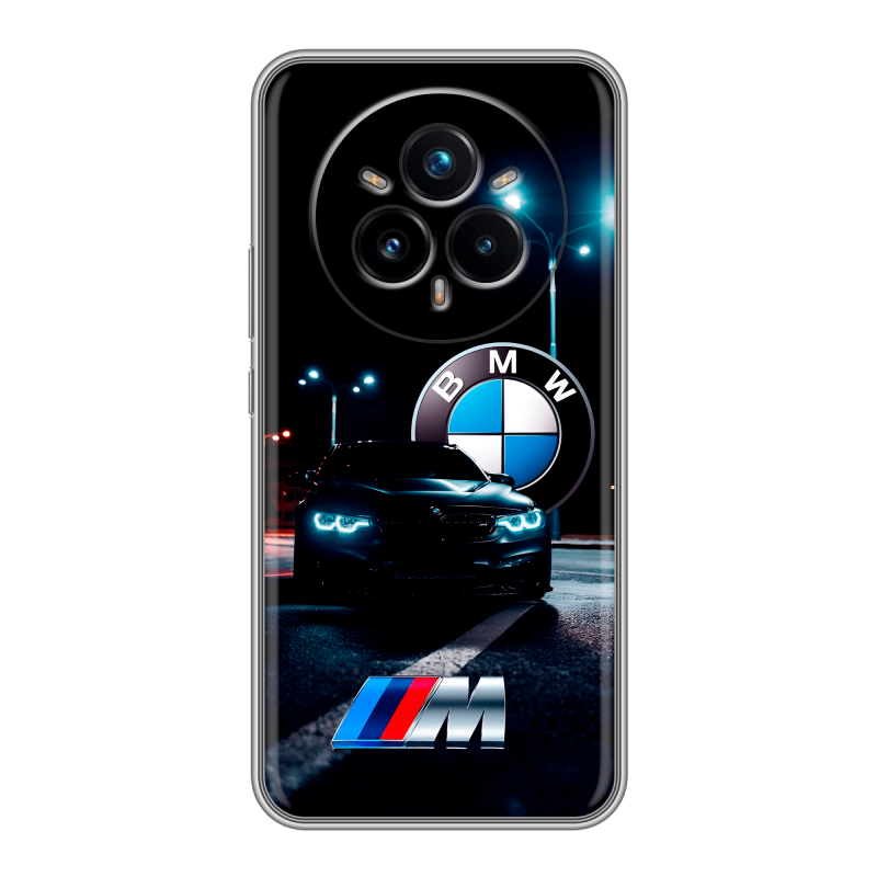 Силиконовый чехол на Realme 14 Pro Plus с принтом БМВ BMW Силиконовый чехол на Realme 14 Pro Plus с принтом БМВ BMW