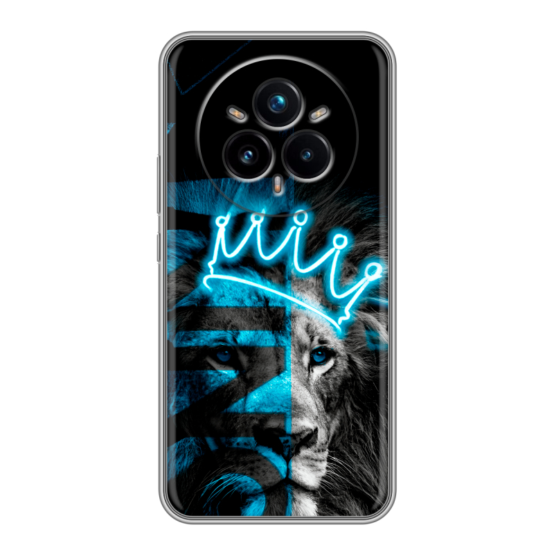 Силиконовый чехол на Realme 14 Pro Plus с принтом Король лев Силиконовый чехол на Realme 14 Pro Plus с принтом Король лев