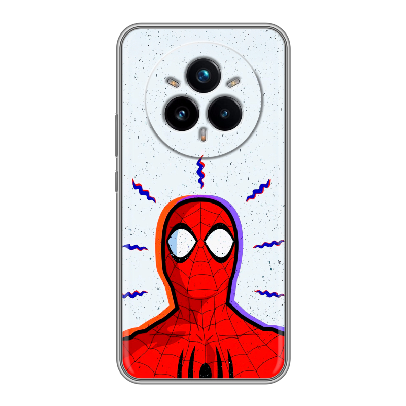 Силиконовый чехол на Realme 14 Pro Plus с принтом Spiderman Человек паук Силиконовый чехол на Realme 14 Pro Plus с принтом Spiderman Человек паук