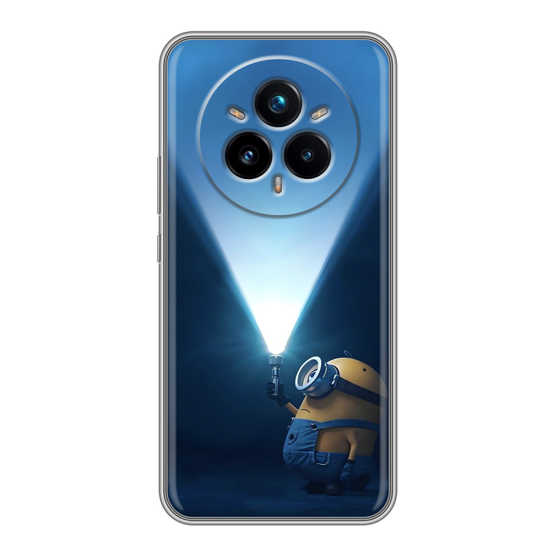 Силиконовый чехол на Realme 14 Pro Plus с принтом Миньоны Силиконовый чехол на Realme 14 Pro Plus с принтом Миньоны
