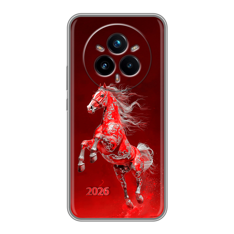 Силиконовый чехол на Realme 14 Pro Plus с принтом Новый год Силиконовый чехол на Realme 14 Pro Plus с принтом Новый год