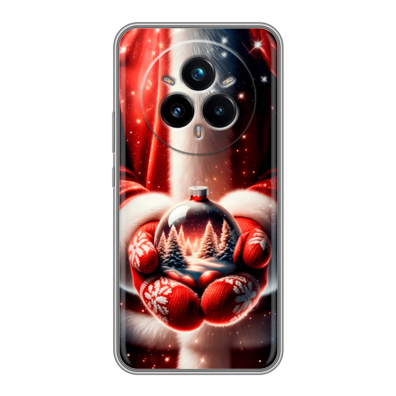 Силиконовый чехол на Realme 14 Pro Plus с принтом Новый год Силиконовый чехол на Realme 14 Pro Plus с принтом Новый год