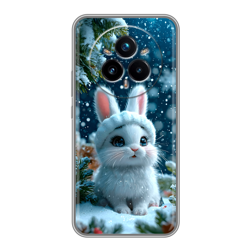 Силиконовый чехол на Realme 14 Pro Plus с принтом Новый год Силиконовый чехол на Realme 14 Pro Plus с принтом Новый год