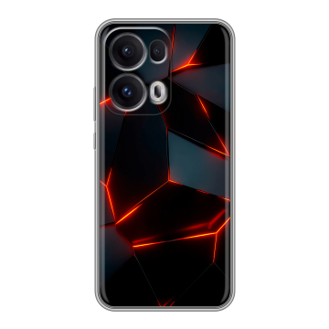 Силиконовый чехол на OPPO Reno13 Pro с принтом Яркие абстракции Силиконовый чехол на OPPO Reno13 Pro с принтом Яркие абстракции