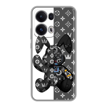 Силиконовый чехол на OPPO Reno13 Pro с принтом Луи робот Силиконовый чехол на OPPO Reno13 Pro с принтом Луи робот