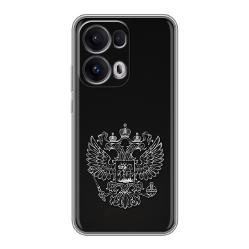 Силиконовый чехол на OPPO Reno13 Pro с принтом Герб России Силиконовый чехол на OPPO Reno13 Pro с принтом Герб России