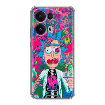 Силиконовый чехол на OPPO Reno13 Pro с принтом Рик и Морти Rick Morty Силиконовый чехол на OPPO Reno13 Pro с принтом Рик и Морти Rick Morty