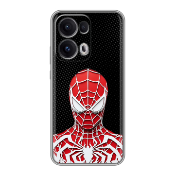 Силиконовый чехол на OPPO Reno13 Pro с принтом человек паук spiderman