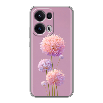 Силиконовый чехол на OPPO Reno13 Pro с принтом Цветы