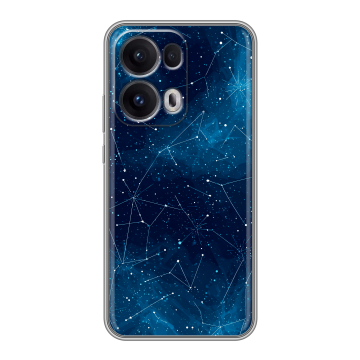 Силиконовый чехол на OPPO Reno13 Pro с принтом Космос звезды