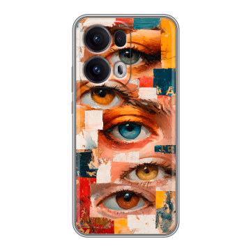 Силиконовый чехол на OPPO Reno13 Pro с принтом Модный принт