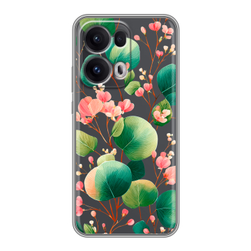 Силиконовый чехол на OPPO Reno13 Pro с принтом женский
