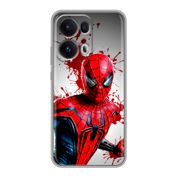Силиконовый чехол на OPPO Reno13 Pro с принтом Spiderman Человек паук