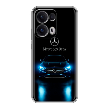 Силиконовый чехол на OPPO Reno13 Pro с принтом Mercedes Мерседес Силиконовый чехол на OPPO Reno13 Pro с принтом Mercedes Мерседес