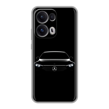 Силиконовый чехол на OPPO Reno13 Pro с принтом Mercedes Мерседес Силиконовый чехол на OPPO Reno13 Pro с принтом Mercedes Мерседес