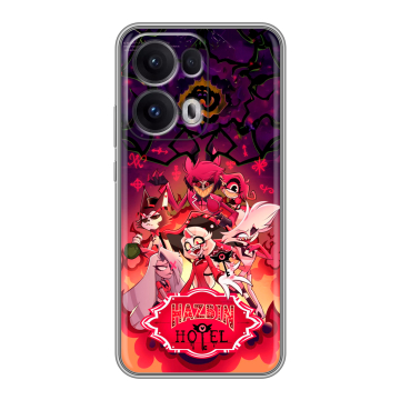 Силиконовый чехол на OPPO Reno13 Pro с принтом Hazbin Hotel Отель Хазбин Силиконовый чехол на OPPO Reno13 Pro с принтом Hazbin Hotel Отель Хазбин