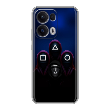Силиконовый чехол на OPPO Reno13 Pro с принтом Игра Кальмара