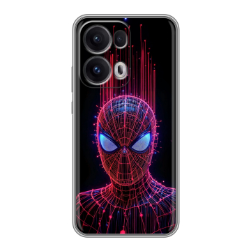 Силиконовый чехол на OPPO Reno13 Pro с принтом Spiderman Человек паук Силиконовый чехол на OPPO Reno13 Pro с принтом Spiderman Человек паук
