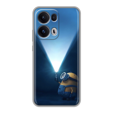 Силиконовый чехол на OPPO Reno13 Pro с принтом Миньоны Силиконовый чехол на OPPO Reno13 Pro с принтом Миньоны