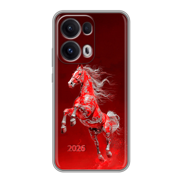 Силиконовый чехол на OPPO Reno13 Pro с принтом Новый год