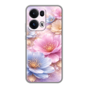 Силиконовый чехол на OPPO Reno13 Pro с принтом женский
