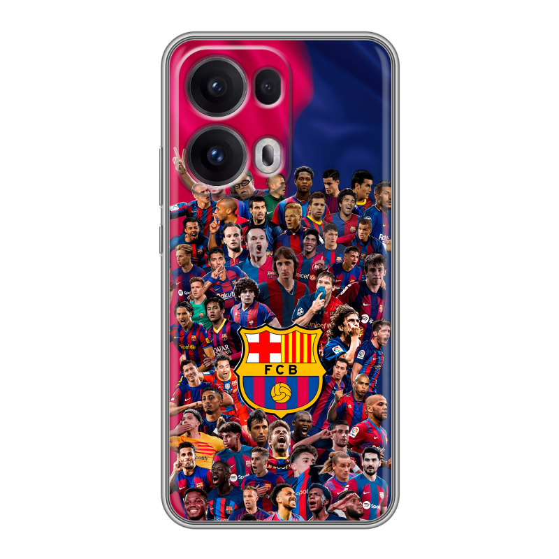 Силиконовый чехол на OPPO Reno13 Pro с принтом Барселона Barcelona Силиконовый чехол на OPPO Reno13 Pro с принтом Барселона Barcelona