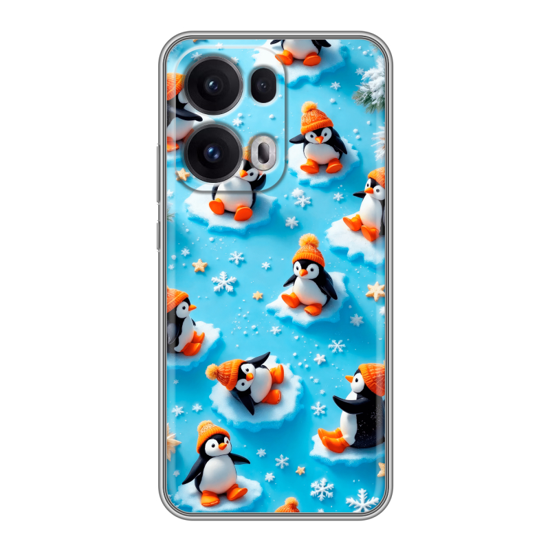 Силиконовый чехол на OPPO Reno13 Pro с принтом Новый год Силиконовый чехол на OPPO Reno13 Pro с принтом Новый год