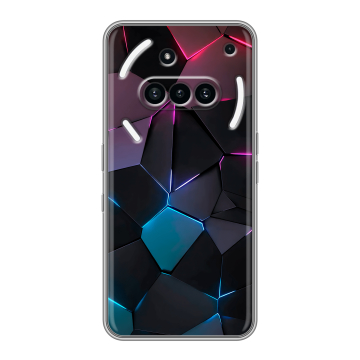Силиконовый чехол на Nothing Phone (3a) с принтом Геометрия неона Силиконовый чехол на Nothing Phone (3a) с принтом Геометрия неона