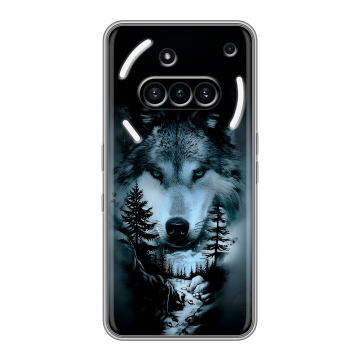 Силиконовый чехол на Nothing Phone (3a) с принтом Лесной волк Силиконовый чехол на Nothing Phone (3a) с принтом Лесной волк