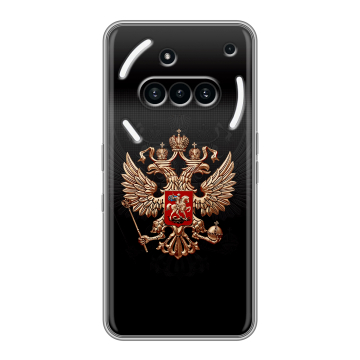Силиконовый чехол на Nothing Phone (3a) с принтом Герб России Силиконовый чехол на Nothing Phone (3a) с принтом Герб России