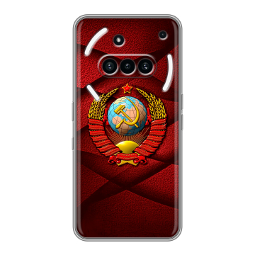 Силиконовый чехол на Nothing Phone (3a) с принтом Герб СССР Силиконовый чехол на Nothing Phone (3a) с принтом Герб СССР