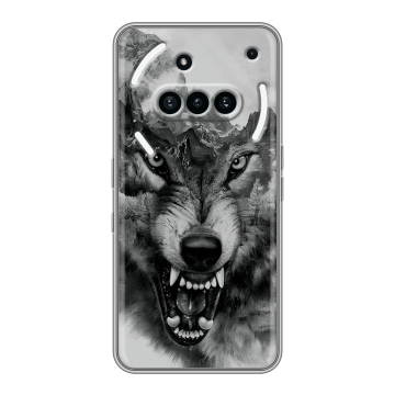 Силиконовый чехол на Nothing Phone (3a) с принтом Волк Силиконовый чехол на Nothing Phone (3a) с принтом Волк