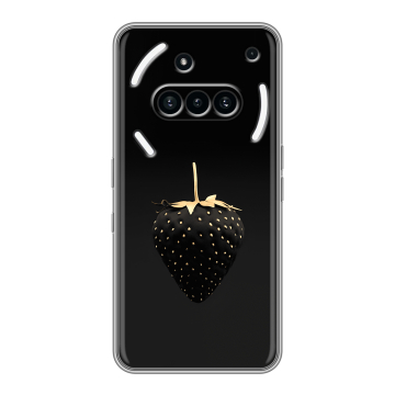 Силиконовый чехол на Nothing Phone (3a) с принтом Черная клубника Силиконовый чехол на Nothing Phone (3a) с принтом Черная клубника