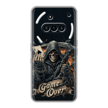 Силиконовый чехол на Nothing Phone (3a) с принтом Скелет карты Силиконовый чехол на Nothing Phone (3a) с принтом Скелет карты