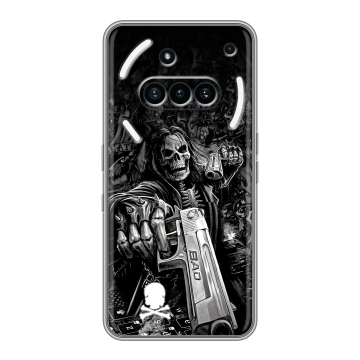 Силиконовый чехол на Nothing Phone (3a) с принтом Скелет Силиконовый чехол на Nothing Phone (3a) с принтом Скелет